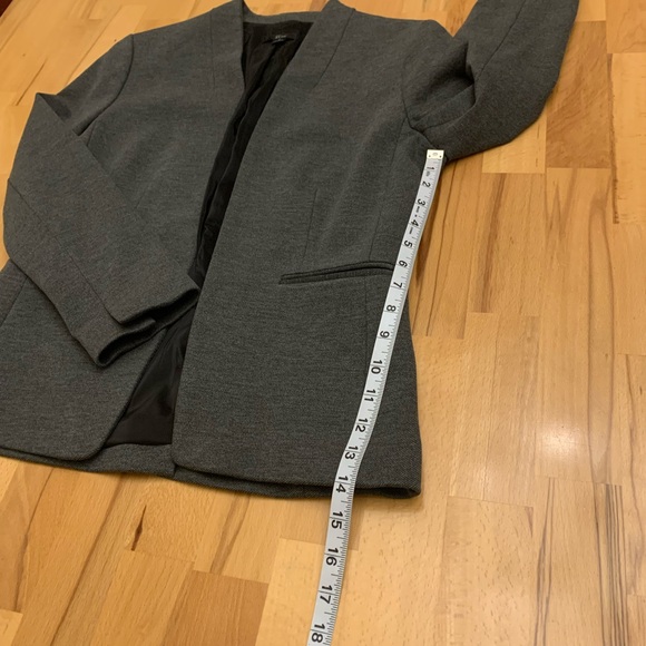 J.Crew Heather grey open blazer size 4 - Picture 12 of 16